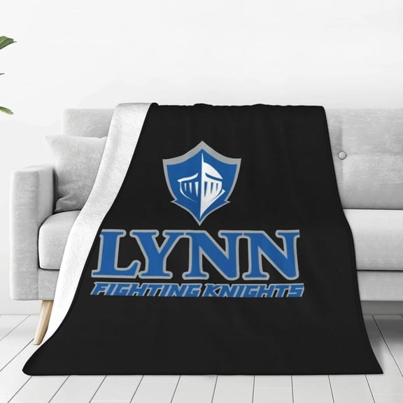 Lynn University Logo Queen Blanket Lightweight Blanket for Bed, Sofa Microplush - Ultra Soft Warm Blanket