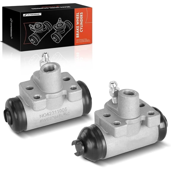 A-Premium Rear Drum Brake Wheel Cylinder Compatible with Honda Models - Civic 1990-2000, Civic Del Sol 1993-1997, Accord 1990-1993, Crx 1990-1991, 2-PC Set - Replace# 43301SM4A01, 43300SM4A01