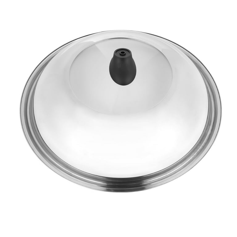 OUNONA Stainless Steel Pan Lid Universal Pot Lid Frying Pan Cover Pot and  Pan Lid for Kitchen