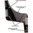 thumbnail image 5 of professional beard stencil,beard shapes for chin beard, sideburns, neck,styling tool（black）, 5 of 5