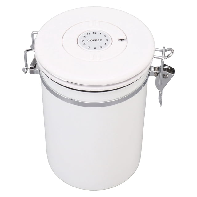 Recipiente De Almacenamiento De Granos, Recipiente De Café De Acero Inoxidable Con Buen Sellado, Recipiente Hermético Multifuncional Para Almacenamiento De Alimentos Con Cuchara