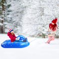 thumbnail image 3 of WJCA All-Ages Inflatable Snow Tube with Secure Rope & Buckle, for Winter Sport Fun and Family Outdoor Activities, Multi-Color Design, 3 of 9