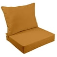 thumbnail image 1 of Vargottam Outdoor Deep Seat Patio Cushions Set 2pcs Seat Set All Weather Replacement Cushion Patio Seat And Back Cushion Set 25"x25"x5" Inches-Mustard Yellow, 1 of 9