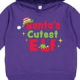 thumbnail image 3 of Inktastic Christmas Santa's Cutest Elf Toddler Hoodie, 3 of 4