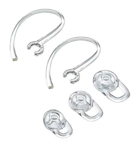 Earbuds Earhooks Bluetooth Replacement Set for Plantronics Voyager Edge Wireless Bluetooth Replacement Earbuds Ear-Tips and Earhook 1 Small 1 Medium 1 Large and 2 Clear Earhooks (Clear) - image 1 of 1