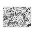 thumbnail image 5 of Yayeee Area Rugs for Living Room 6.7'x4.8' Indoor Non Slip Washable Bedroom Carpet, Rainbows Clouds, 5 of 6
