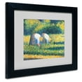 thumbnail image 2 of Trademark Fine Art "Farmers at Work 1882" Canvas Art by Georges Seurat, Black Frame, 2 of 5
