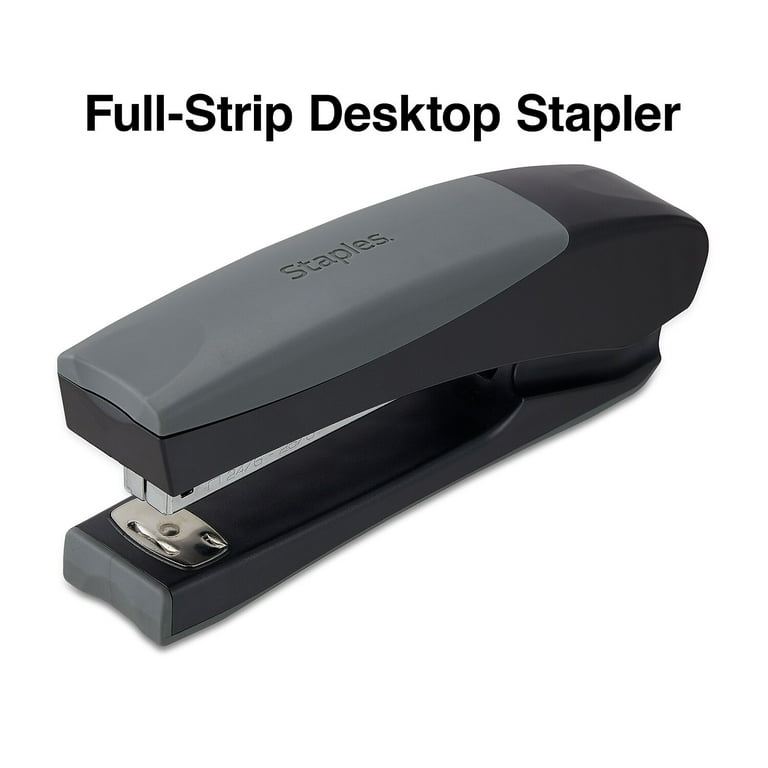 Standard Full Strip Desk Stapler, 20-Sheet Capacity, Black