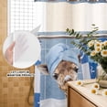 thumbnail image 3 of No Hook Shower Curtain, Funny Giraffe Shower Curtains for Bathroom with See Through Top Window, Cute Art Modern Lovely Animals on Showering Waterproof & Washable Bath Curtain Long 72"x78", 3 of 9