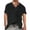 Black, variant on Cotton Linen T Shirts for Man 2026 Summer Casual Lightweight Relaxed Fit Short Sleeve V Neck Beach Shirt