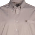 thumbnail image 2 of Cinch Western Shirt Mens Long Sleeve Stripe Button L Khaki MTW1104731, 2 of 4