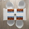 thumbnail image 3 of Ambesonne City Place Mats Set of 4, Chicago Downtown Aerial, Standard Size, Orange Dark Orange Blue, 3 of 4