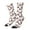 White, variant on Christmas Plaid Moose Crew Socks for Men & Women, Breathable Casual Athletic Ankle Socks
