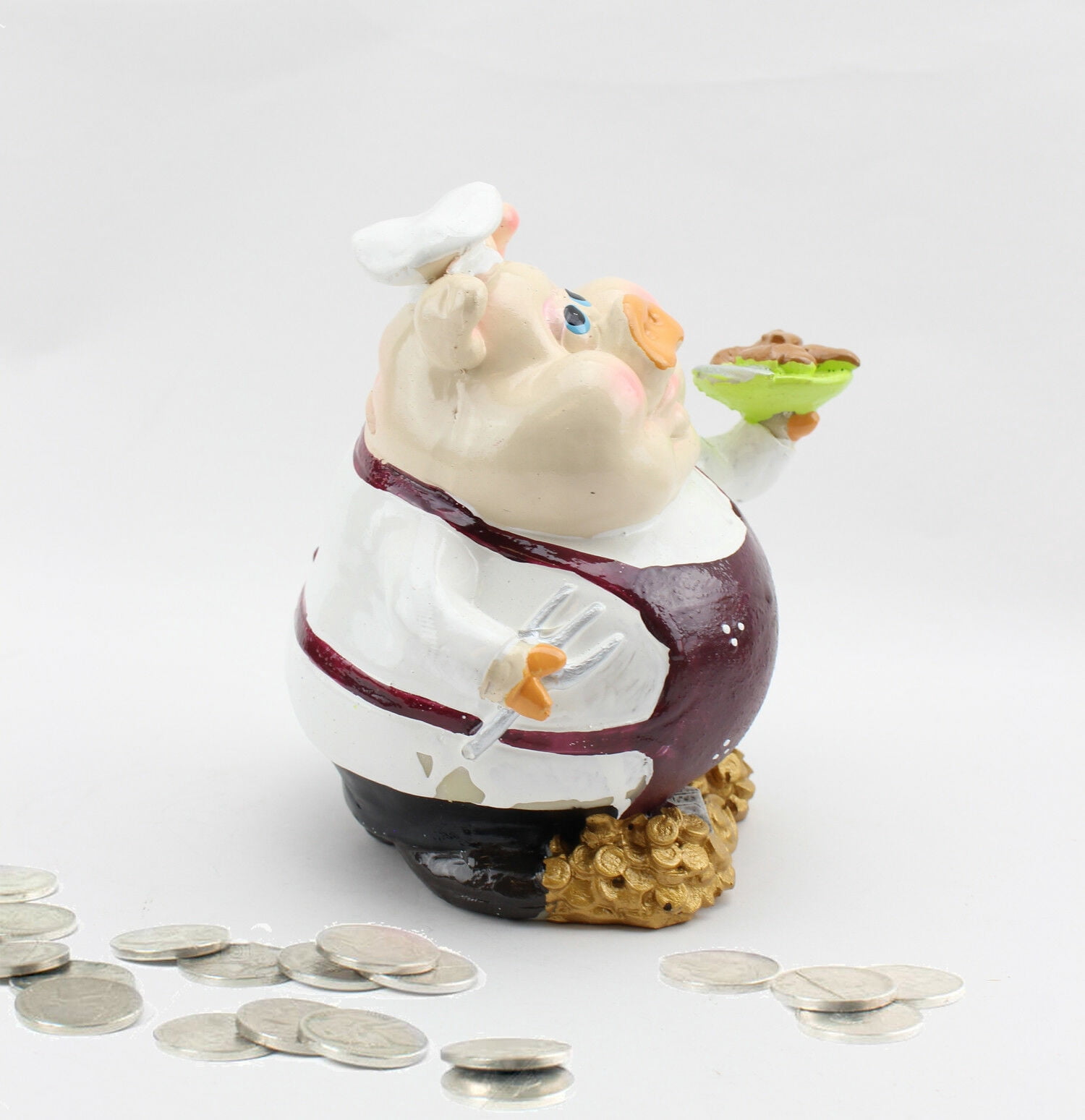 Novelty Pig Saving Box Coin Bank Money Saving Bank Toy Bank Piggy Bank LS02554-BROWN