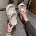 thumbnail image 2 of Zapatillas de mujer de 5 cm de tendencia con suela gruesa y diseño de espiga, zapatillas de EVA para mujer, zapatillas de verano para jardín perforadas, 2 of 5