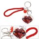 thumbnail image 4 of Llavero con forma de corazón de arena móvil y purpurina para mujeres y niñas, colgante para bolso de coche, monedero, decoración, 4 of 7