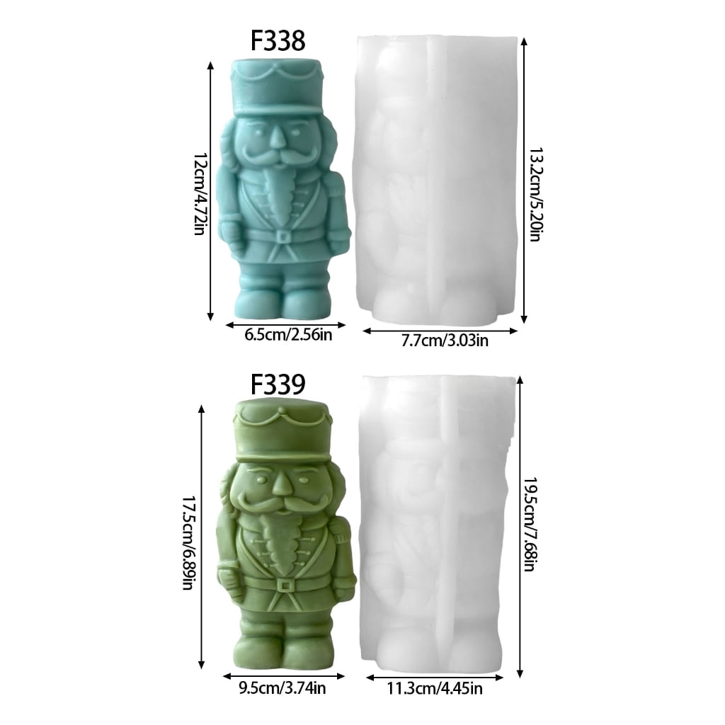 Silicone Moulds 3D Walnuts Soldier Candle Molds Epoxy Resin Molds Plasters Molds