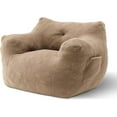 thumbnail image 3 of Bean Bag Chair, Adult Bean Bag Chair for Living Room, Big Beanbag Chair, Comfy Stuffed Beanbag Chair for Adults with Filling (Teddy Fabric in Coffee), 3 of 17
