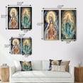 thumbnail image 4 of Designart "Celestial Virgin Mary Divine Representation I" Christianism Framed Wall Art Set Of 2 - Traditional Blue Gallery Wall Frame Set For Home Decor, 4 of 6