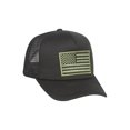 thumbnail image 3 of USA Olive Patched Black Twill Mesh Cap, 3 of 5