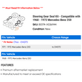 thumbnail image 2 of Steering Gear Seal Kit - Compatible with 1968 - 1972 Mercedes-Benz 250 1969 1970 1971, 2 of 2