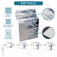 thumbnail image 6 of Blue Eucalyptus Cotton Linen Rectangle Table Runners 13"x48", Weeping Botanical Leaf Watercolor Coffee Table Runner Dresser Scarves Luxury Table Runners for Wedding Party Banquet Dinner Decor, 6 of 8