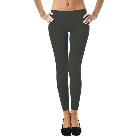 Leggings for Women | Comfy Cotton Leggings w/ Elastic Comfort Waist -Mato & Hash