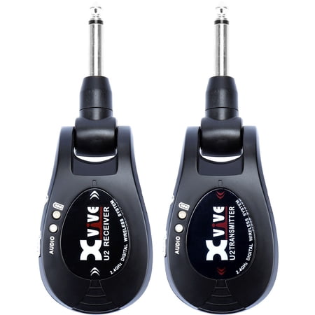 【3/21＆22 ポイントUP♪】Xvive U2 XV-U2 ギター用 ベース用 2.4GHz ワイヤレス カラー：ブラック  XVU2【レビュー投稿でプレゼントあり】