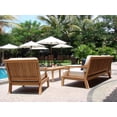 thumbnail image 4 of WholesaleTeak Outdoor Patio Grade-A Teak Wood 7 Piece Teak Sofa Set - Sofa, 2 Lounge Chairs, Ottoman, 2 Side Tables & Rectangle Coffee Table -Furniture only --Sack Collection #WMSSSK9, 4 of 8
