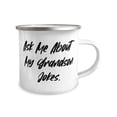 thumbnail image 2 of New Grandson 12oz Camper Mug, Ask Me About My Grandson Jokes, Gifts For Grandson, Present From Grandfather, For Grandson, Birthday present, Gift ideas, Unique gifts, Personalized gifts, Handmade, 2 of 2