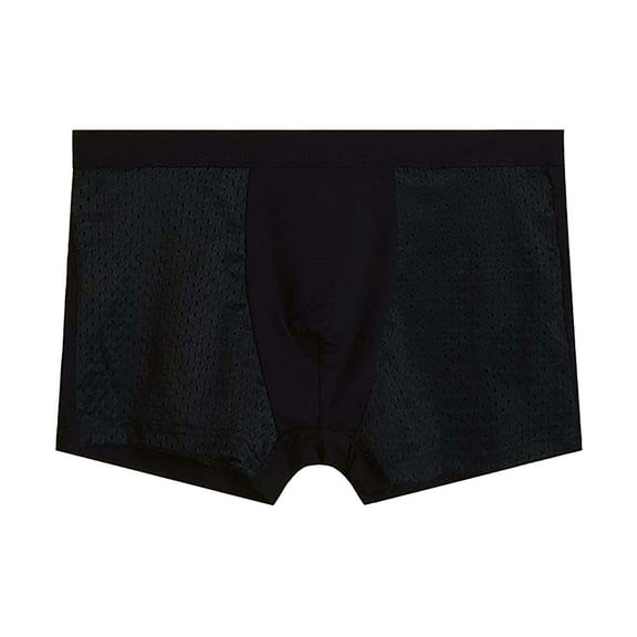 Men's Boxer Briefs Natural Light Underwear for Men Shorts for Men All Mens Underwear Stretch Briefs Shopping Online Shopping Mens Big And Tall Bikini Quilted Boxes Black XL