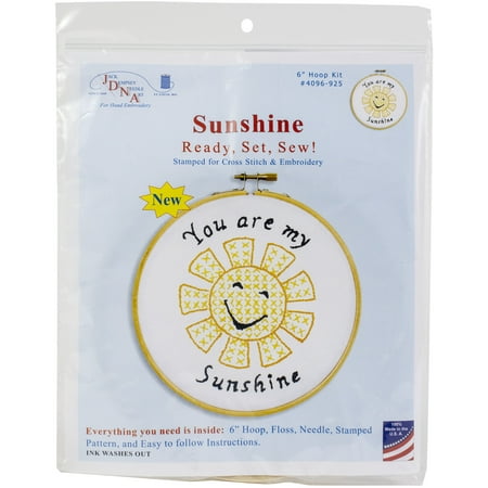 UPC: 0013155199253 | Jack Dempsey Stamped Hoop Kits 6 -Sunshine