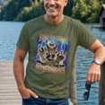 thumbnail image 4 of Jollimate Hold On Let Me Overthink This Shirt, Funny Raccoon Graphic Tee, Humorous Gift for Men, 4 of 6