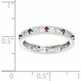thumbnail image 2 of Garnet Sterling Silver Ring, 2 of 7