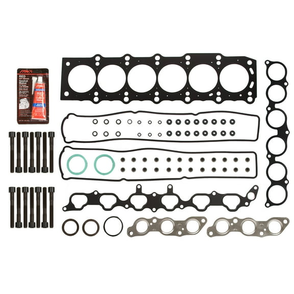 Evergreen HSHB2025 Head Gasket Set Head Bolts Fit 92-98 Lexus GS300 SC300 Toyota Supra 3.0 DOHC 2JZGE