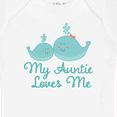 thumbnail image 4 of Inktastic My Auntie Loves Me Whale Boys or Girls Baby Bodysuit, 4 of 5