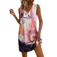 thumbnail image 3 of Summer Dresses for Women 2026 Plus Size Floral Printed V-Neck Sleeveless Casual Loose Summer Vacation Beach Sundresses with Pockets, 3 of 8