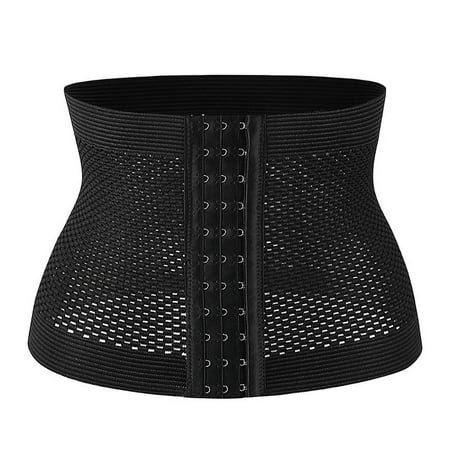 

Uposao Abdominal Band Postpartum Waist Abdominal Tight Band Tighten Waist Belt Shaping Waist Band Correction Back Slimming Elastic Three Row Eleven Button Female Black XL