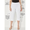 thumbnail image 2 of Catherines Women's Plus Size Suprema Elastic Waist Capri Pant, 2 of 6