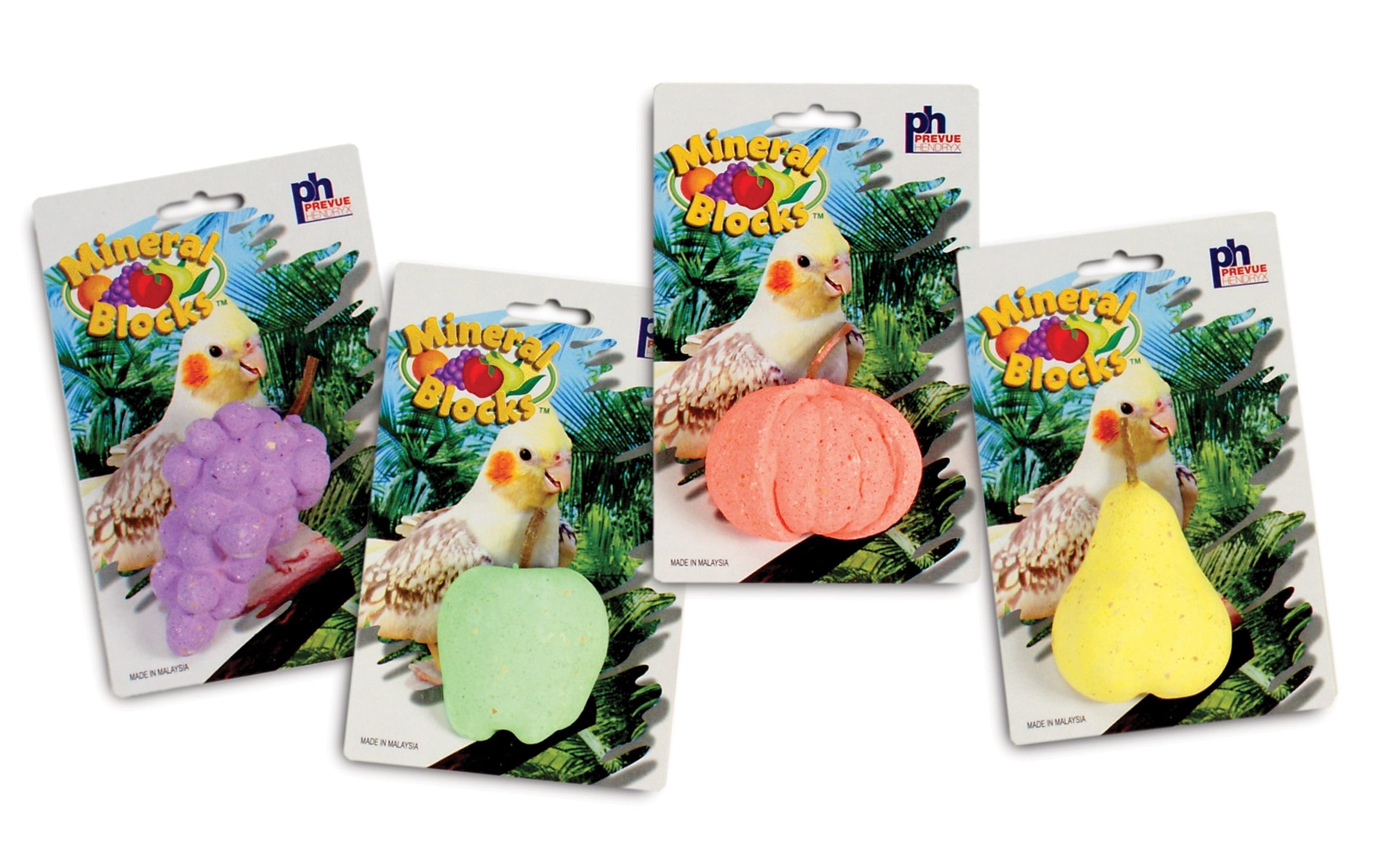 Prevue Pet Products Mineral Block Fruit Assortment for Pet Birds