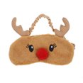 thumbnail image 1 of Mascarilla de ojos de peluche con hermosas bolsas de ojo de cara estereoscópicas encantadoras para dormir con los ojos vendados para el yoga fiesta de dormir (ciervos), 1 of 8