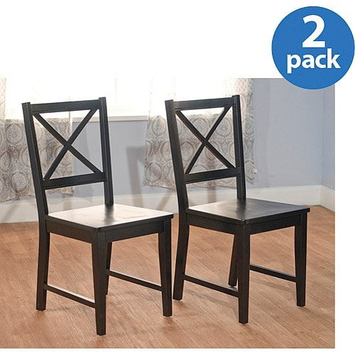 Virginia Cross Back Chair Set Of 2, 20 Inch Deep Dining Chairs
