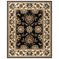 Gertmenian Majestic Moena Traditional Floral Black Indoor Area Rug, 5x8