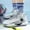 Silvery White, variant on Men'S Shoes Rotating Button Basketball Shoes With Friction Sound, Anti-slip And Shock-absorbing Professional Sports Shoes, Thick-soled Stable Anti-slip Design, Suitable For Competition