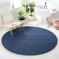 thumbnail image 2 of SAFAVIEH Kilim Russell Striped Area Rug, Navy/Blue, 7' x 7' Round, 2 of 9