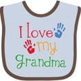 thumbnail image 3 of Inktastic I Love My Grandma Boys or Girls Baby Bib, 3 of 4