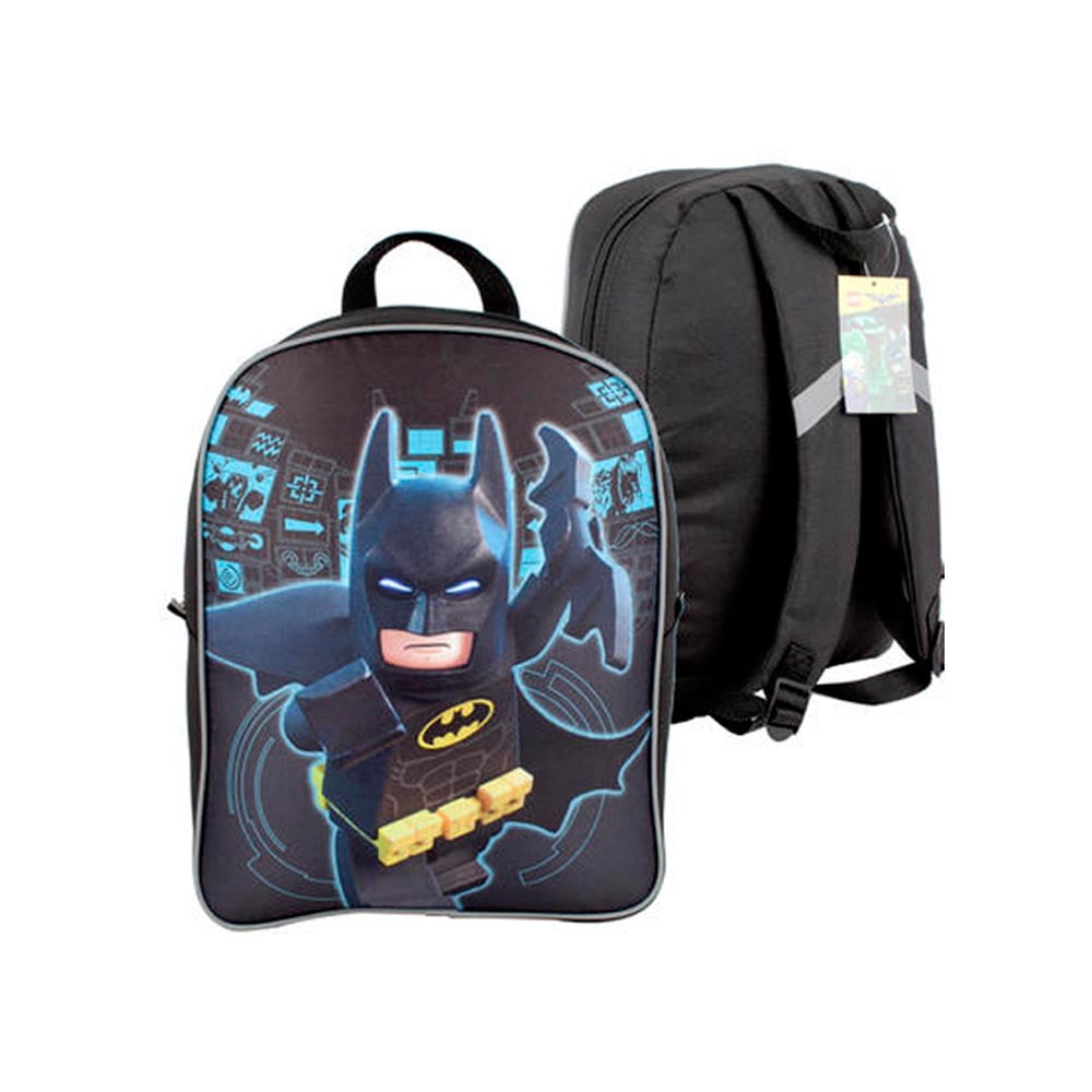Batman Lego Movie Backpack School Book Bag Boys Superhero 15.5" Large Bookbag by 4SGM