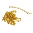 thumbnail image 1 of Cadena de Extensores Zulema 20 piezas Aleación DIY Oro, 1 of 8