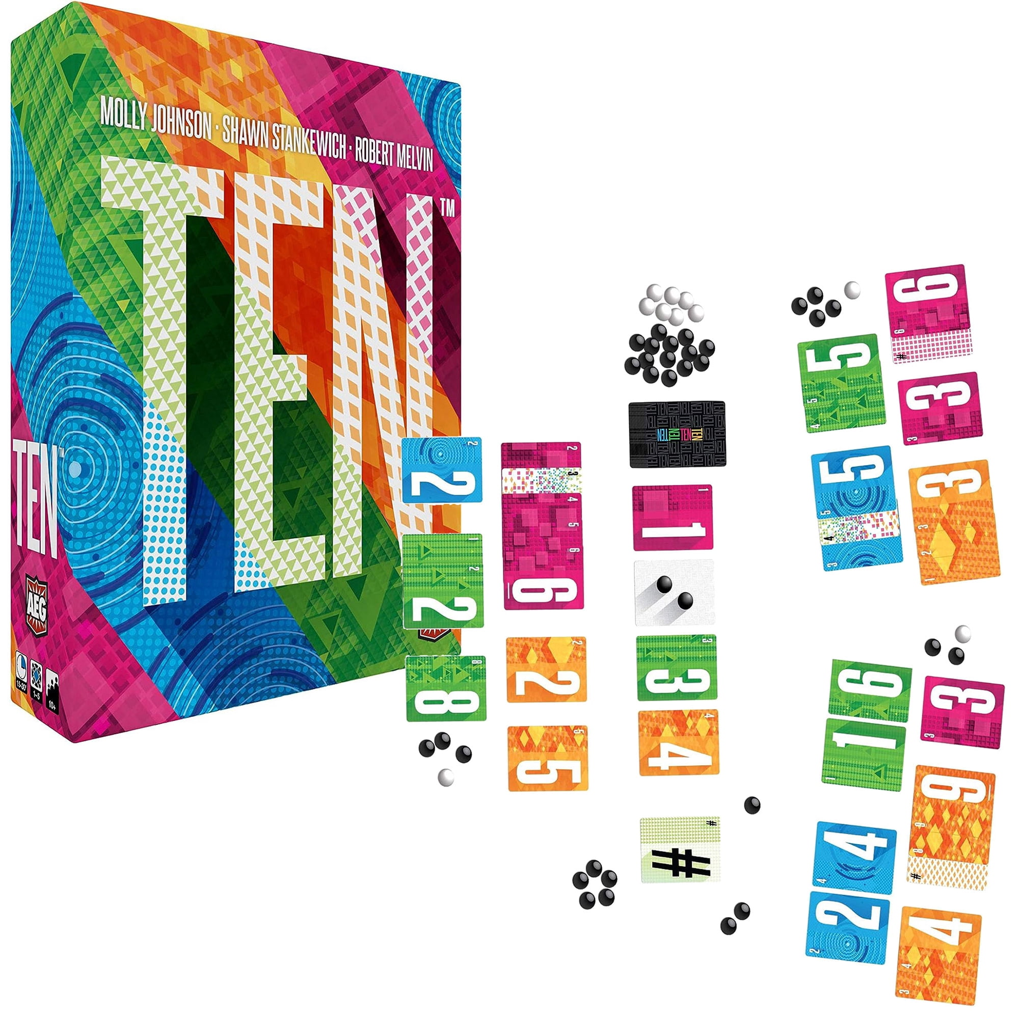 AEG: Ten - Push Your Luck Card Game for The Whole Family | from The Creators of Point Salad | Easy to Learn | Quick to Play | Ages 10 and up | 2-6 Players