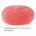 thumbnail image 3 of Naiovety Hilo para tejer, hilo de tejer multicolor, suéter, bufanda, guantes, paquete de ropa de bebé, regalos, juego de ovillos duraderos, Artesanía 12 rojo claro, 3 of 5
